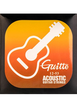 GSA-012 Комплект струн для акустической гитары, 12-53, Guitto
